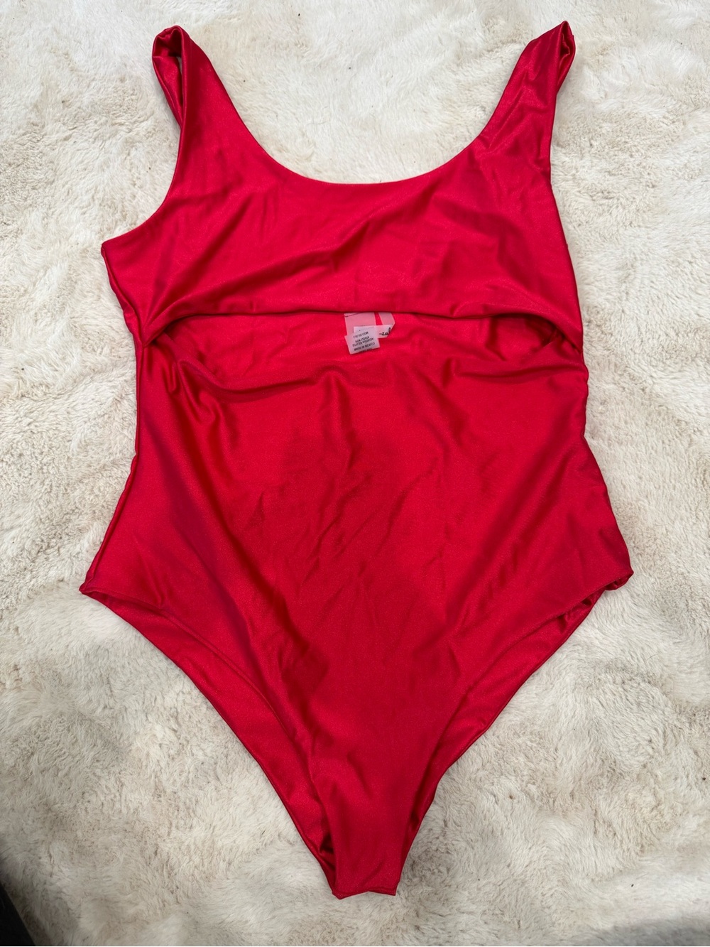 Lulu’s Red One-Piece Scoop Swimsuit